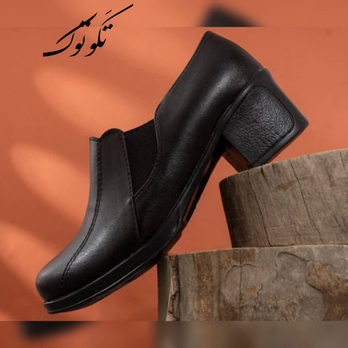 کفش چرم زنانه پاشنه بلند ساقدار لیزری مدل mitra PAMSHOP